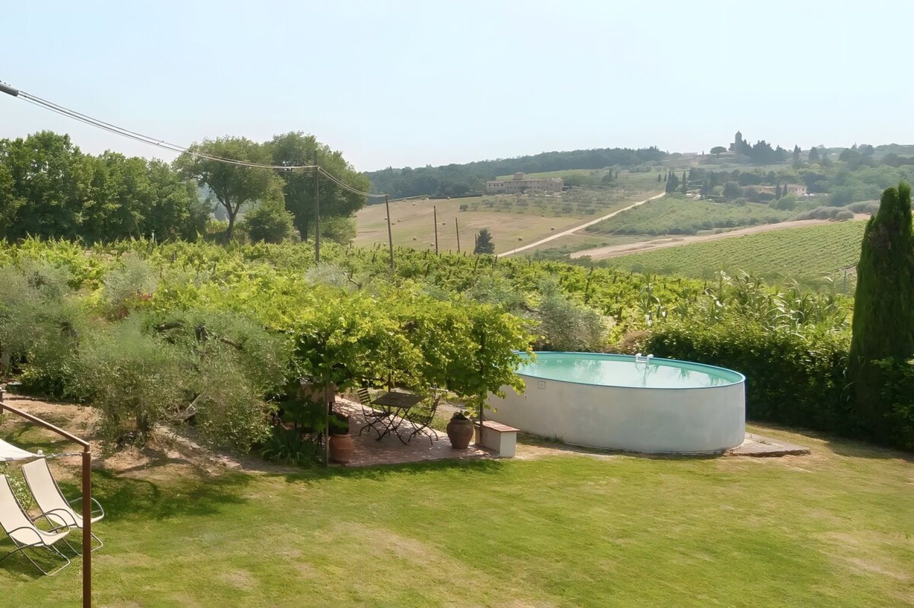 Le colline dal giardino